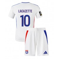 Olympique Lyonnais Alexandre Lacazette #10 Hjemmebanesæt Børn 2024-25 Kortærmet (+ Korte bukser)